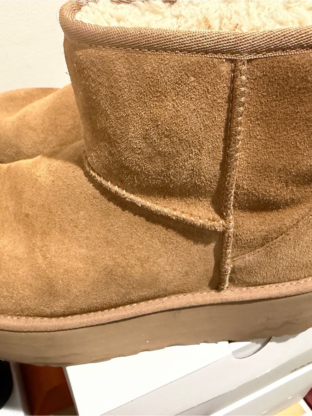 UGG Chestnut Short Shearling Slipper Boot